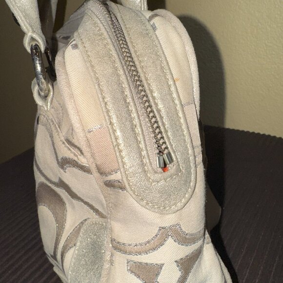 Coach Poppy Signature Sateen Pushlock Satchel (Style No. D1176-18356) - Picture 6 of 14